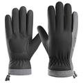 Guantes aislantes y cortaviento con pantalla táctil para hombre - Negro