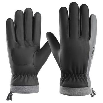 Guantes aislantes y cortaviento con pantalla táctil para hombre - Negro
