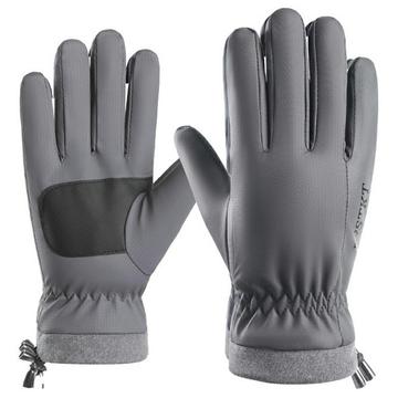 Guantes aislantes cortaviento con pantalla táctil para hombre - Gris