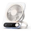 JF136 Ventilador portátil gran angular de sobremesa y colgante con 199 niveles de velocidad