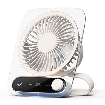 JF136 Ventilador portátil gran angular de sobremesa y colgante con 199 niveles de velocidad