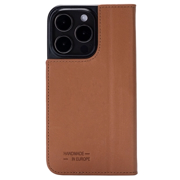 Funda de Cuero con Tapa JT Berlin BookCase Tegel para iPhone 15 Pro Max - Coñac