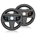 JYS-NS2261 Dúo de volantes de carreras para 2 mandos Joy-Con de Nintendo Switch - Negro