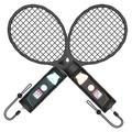 JYS-NS2266 Raqueta de tenis dúo para Nintendo Switch 2 Joy-Con - Negro