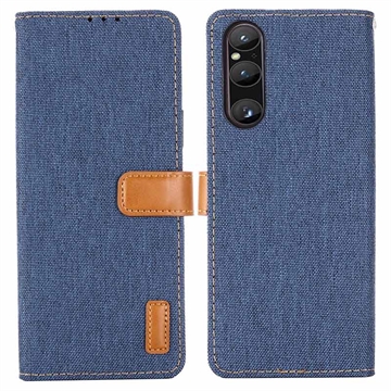 Funda Jeans Series para Sony Xperia 1 V - Estilo Cartera