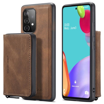 Funda con Cartera Jeehood Desmontable 2-en-1 para Samsung Galaxy A52 5G/A52s 5G - Marrón