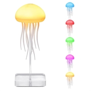 Lámpara de estado de ánimo inteligente activada por sonido con medusa / Luz nocturna con sensor