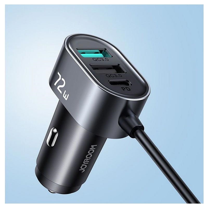 Cargador rápido USB para coche con QuickCharge 3.0 de 36W