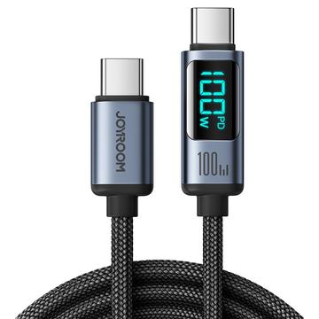 Joyroom S-CC100A16 Prisma Pantalla Digital Cable USB-C - 100W - Negro