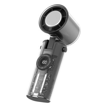 K-811 Ventilador de mano Mecha transparente - Negro