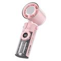 K-811 Ventilador de mano Mecha transparente - Rosa