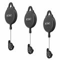 KIWI design VR Cable Management/Holder - 3 Pcs. - Negro