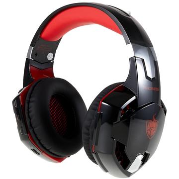 KOTION EACH G2000BT Auriculares estéreo para juegos con cancelación de ruido y micrófono desmontable - Rojo