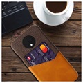 Carcasa con Ranura para Tarjeta KSQ para OnePlus 7T - Café