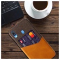 KSQ Samsung Galaxy A40 Case with Card Pocket - Coffee