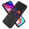 KSQ Samsung Galaxy A70 Case with Card Pocket - Black