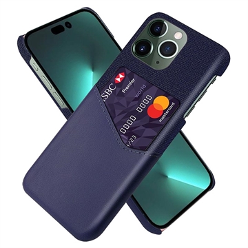 Carcasa con Ranura para Tarjeta KSQ para iPhone 14 Pro Max - Azul