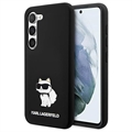 Carcasa de Silicona Karl Lagerfeld Choupette para Samsung Galaxy S23+ 5G - Negra