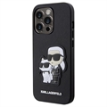 Carcasa Karl Lagerfeld Ikonik Karl & Choupette para iPhone 13 Pro - Negra