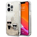 Carcasa Karl Lagerfeld Ikonik Liquid Glitter para iPhone XR - Transparente