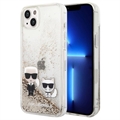 Carcasa Karl Lagerfeld Ikonik Liquid Glitter para iPhone XR - Transparente