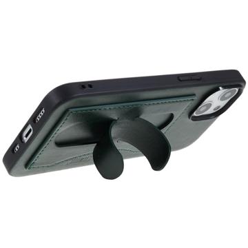 Carcasa Recubierta iPhone 14 Plus with Tapa y Pata de Cabra - Verde