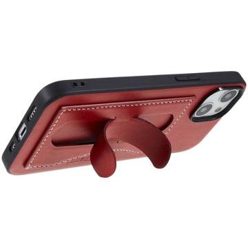 Carcasa Recubierta iPhone 14 Plus with Tapa y Pata de Cabra - Rojo