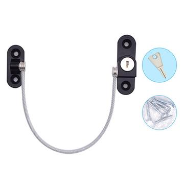 Cierre de seguridad para niños / Soporte de seguridad con cable para ventanas, puertas y armarios