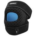 Rodillera con amortiguación para correr y montar en bicicleta - Negro