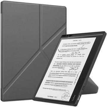 Funda tipo libro con soporte Origami para Kobo Elipsa 2E - Gris