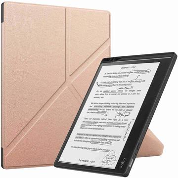 Funda tipo libro con soporte Origami para Kobo Elipsa 2E - Rosa Dorado