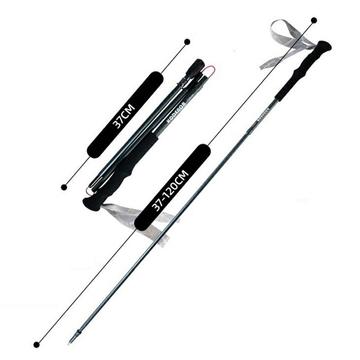 Kodenor Bastón de Trekking Plegable de 4 Secciones - 120cm - Barniz