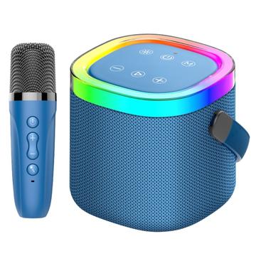 Konfulon F27 Altavoz Karaoke Bluetooth con Micrófono - Azul