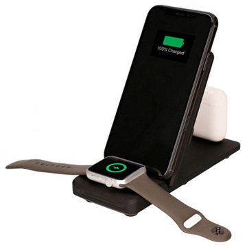 Base de Carga con Cargador Inalámbrico QI UD15 - Negro