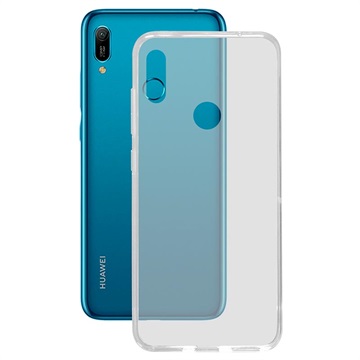 Carcasa Ultradelgada de TPU Ksix Flex para Huawei Y6 (2019) - Claro