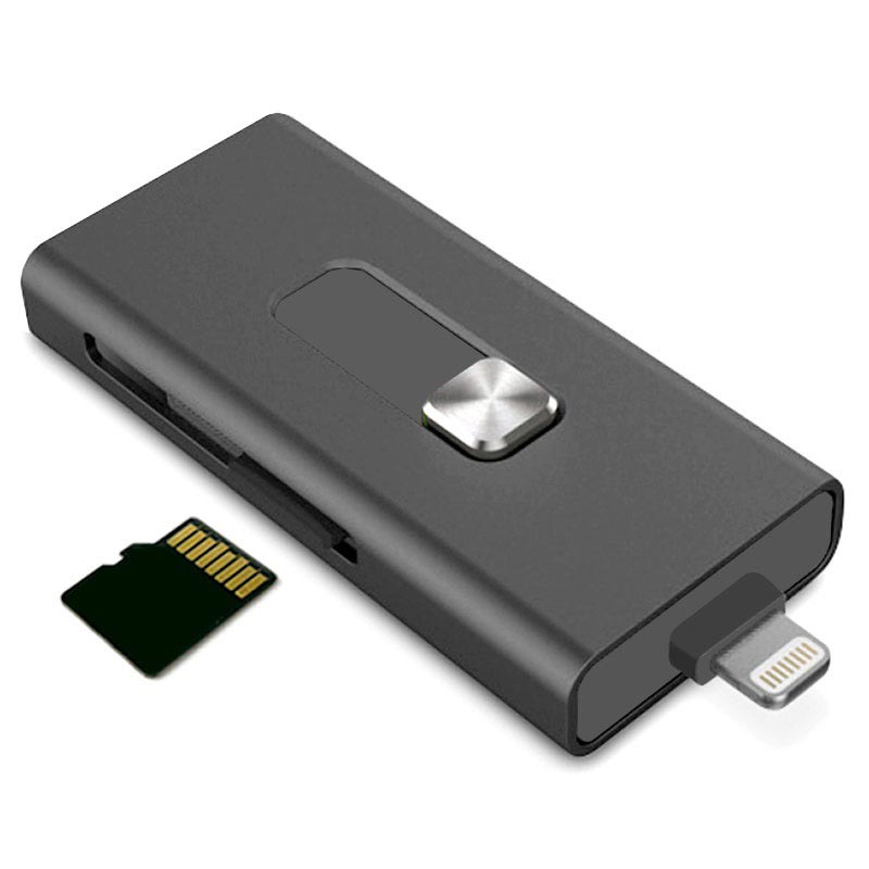 Lector de Tarjeta MicroSD con Conector Lightning a USB Ksix Extension - iPod, iPad