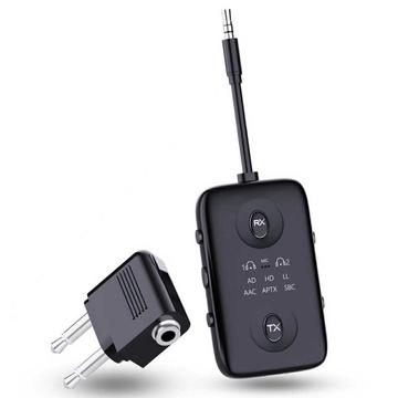LE519 Adaptador Bluetooth para Avión, Coche, Hogar - Negro