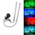 LEADBIKE A106 1 Par Batería Tubo de Luz de Cuadro de Bicicleta Colorido Brillante Luz Trasera LED Luz de Rueda de Bicicleta (Batería No Incluida)