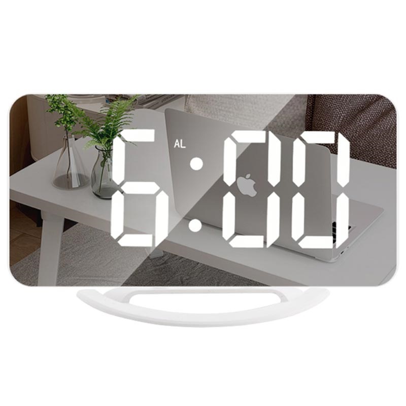 Reloj Despertador LED con Pantalla Digital y Espejo TS-8201