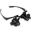 Gafas Lupa con LED 9892G - 10X, 15X, 20X, 25X