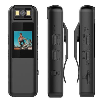 LK2315 HD Deportes DV Cámara / Mini Bodycam con 180 lente giratoria - Negro