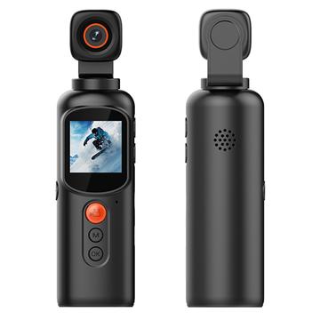LK2316 Cámara de acción 4K Ultra HD portátil con estabilización Gimbal - Negro