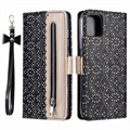 Funda Lace Pattern para Samsung Galaxy A50 - Estilo Cartera - Negro