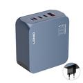 Cargador rápido Ldnio Q8 de 100W con GaN - 3 puertos USB-C, USB-A y Lightning - Azul