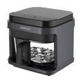 Leacco AF018 360 Freidora de Aire Todo Cristal - 1200W, 5.5l - Negra