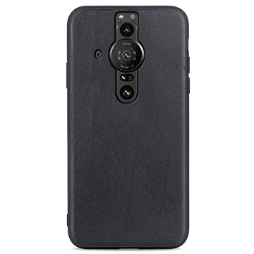 Carcasa de TPU Recubierta de Cuero Pierre Cardin para iPhone 11 Pro Max - Negro