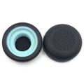 Almohadillas de espuma con memoria de cuero para auriculares Blackwire C5220/C5210/C7225 de Plantronics - Almohadillas de repuesto - Negro