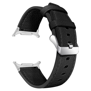 Correa de Piel con Conectores para Samsung Galaxy Watch Ultra - 47mm - Negro