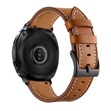 Correa de Cuero para Samsung Galaxy Watch4/Watch4 Classic/Watch5/Watch6/Watch FE/Watch7 - 20mm - Marrón