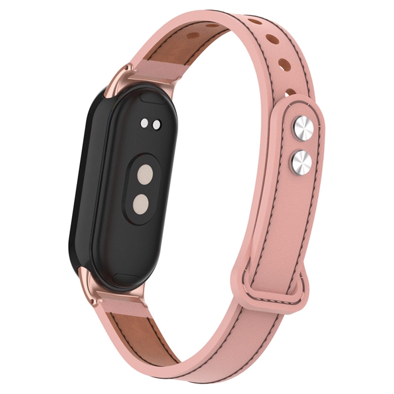 Correa de Piel con Conectores para Xiaomi Smart Band 8